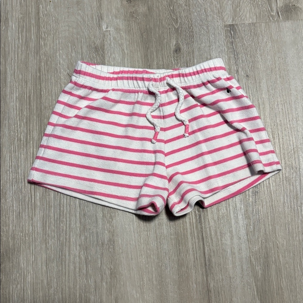 Zara Pink and White Striped Shorts